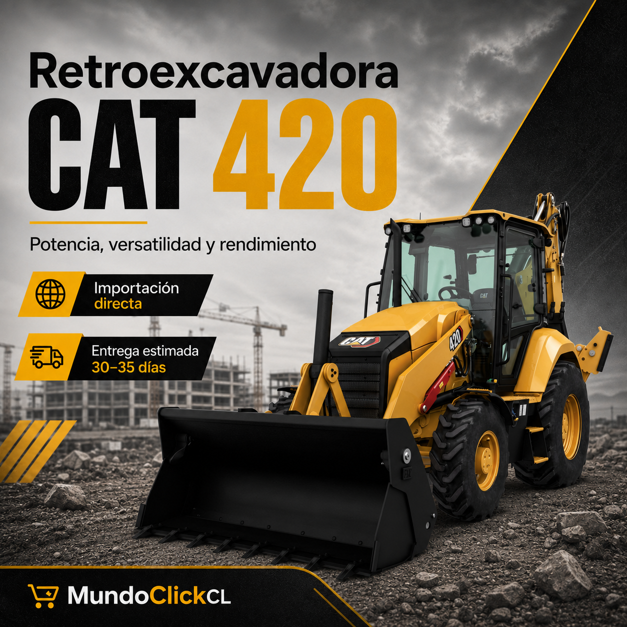 Retroexcavadora CAT 420 NUEVA 2024 & 2025