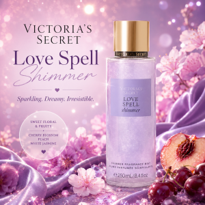 Splash Victoria’s Secret Love Spell Shimmer.