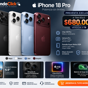 iPhone 18 Pro 1 TB – Preventa MundoClick.cl