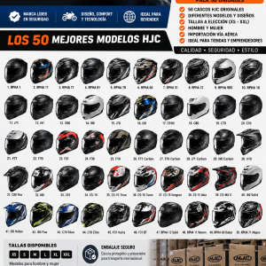 Pack Emprendedor Cascos HJC – 50 Unidades | Tallas a Elección