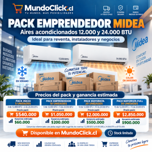 PACK EMPRENDEDOR MIDEA INVERTER
