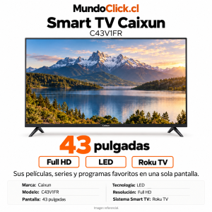 Televisor Caixun Smart TV Roku 43″ LED Full HD C43V1FR